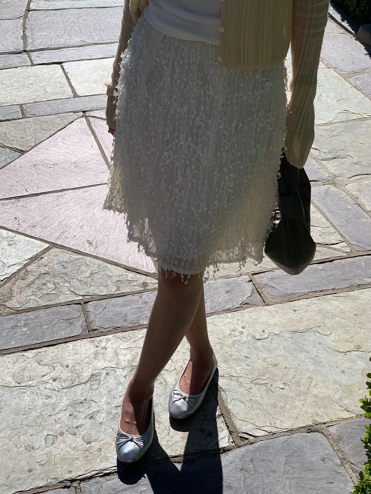 Ruel texture midi skirt