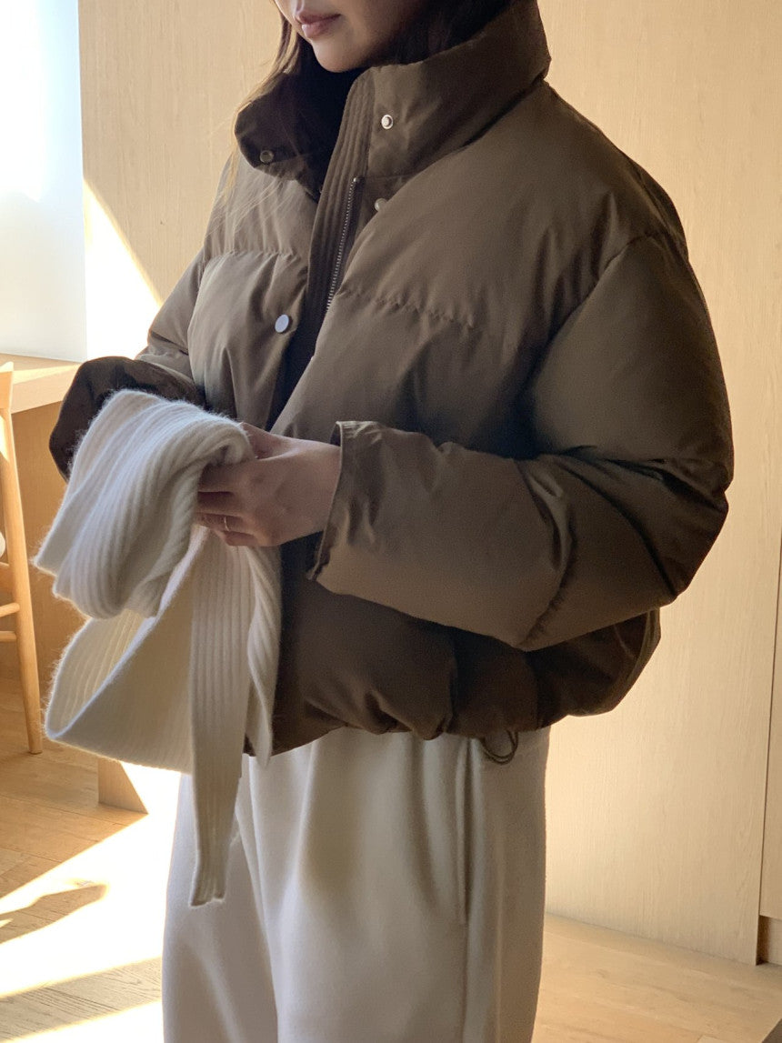 Basel duckdown short padding-3col