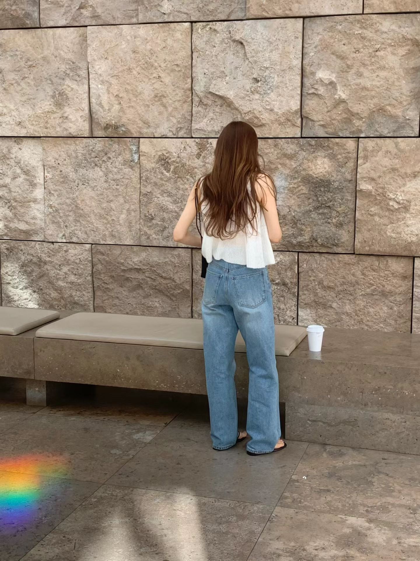 Ounce rosy mid blue denim