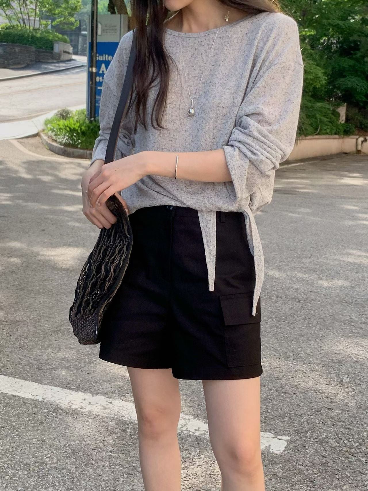 linen bow T-3col