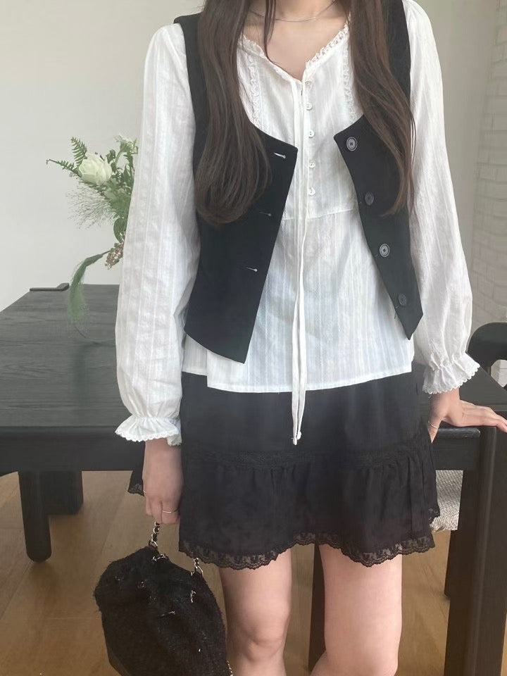 Murphy lace skirt-2col