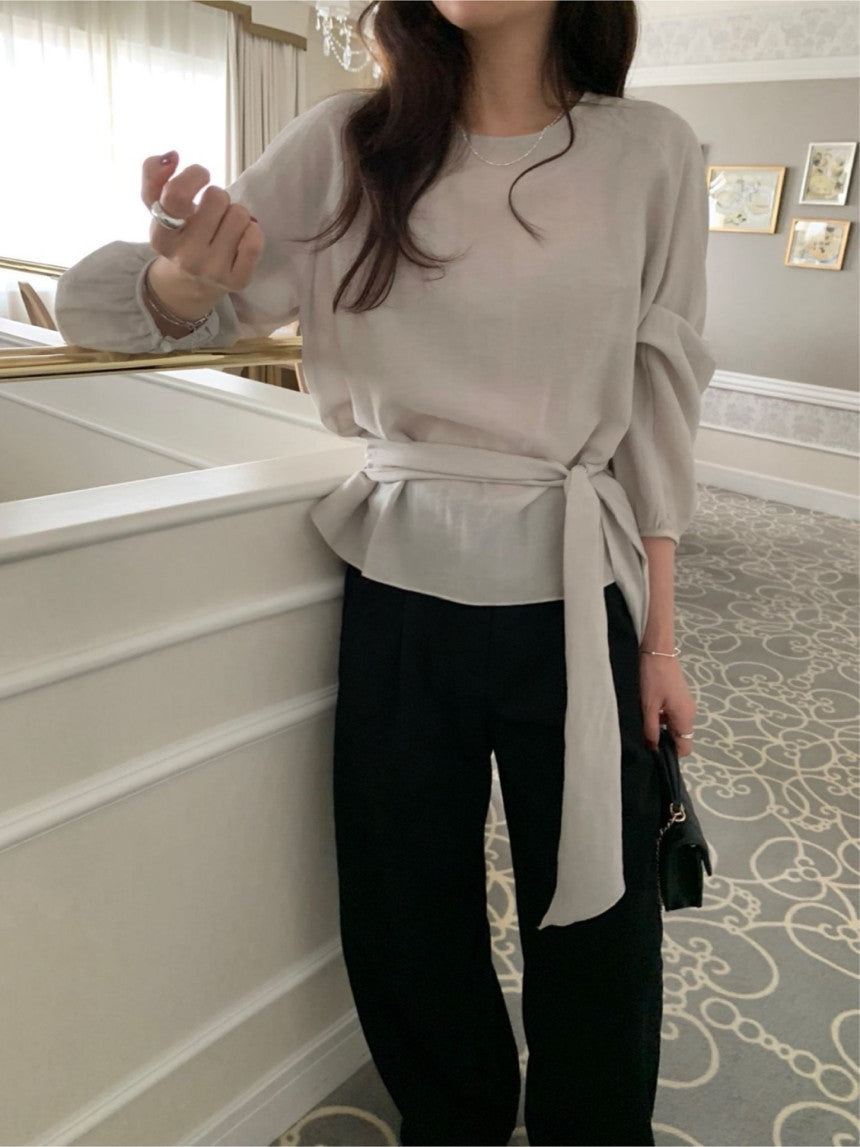 Tei wool semi wide slacks-2col/ショート丈あり