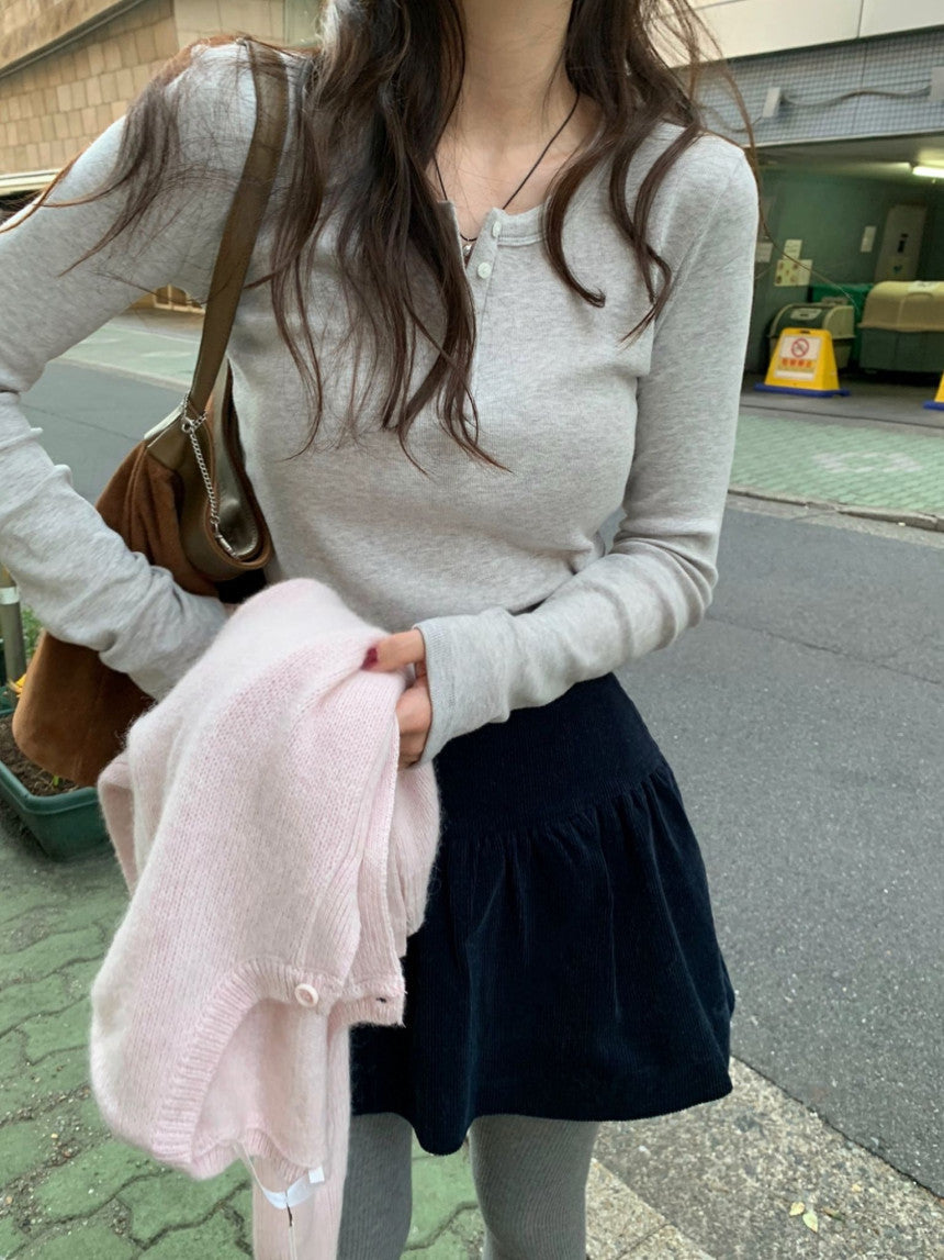 button winter T-4col