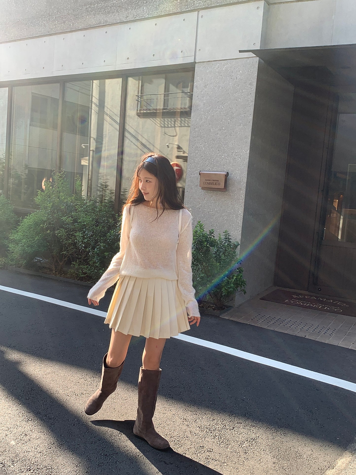 classic wool skirt-3col