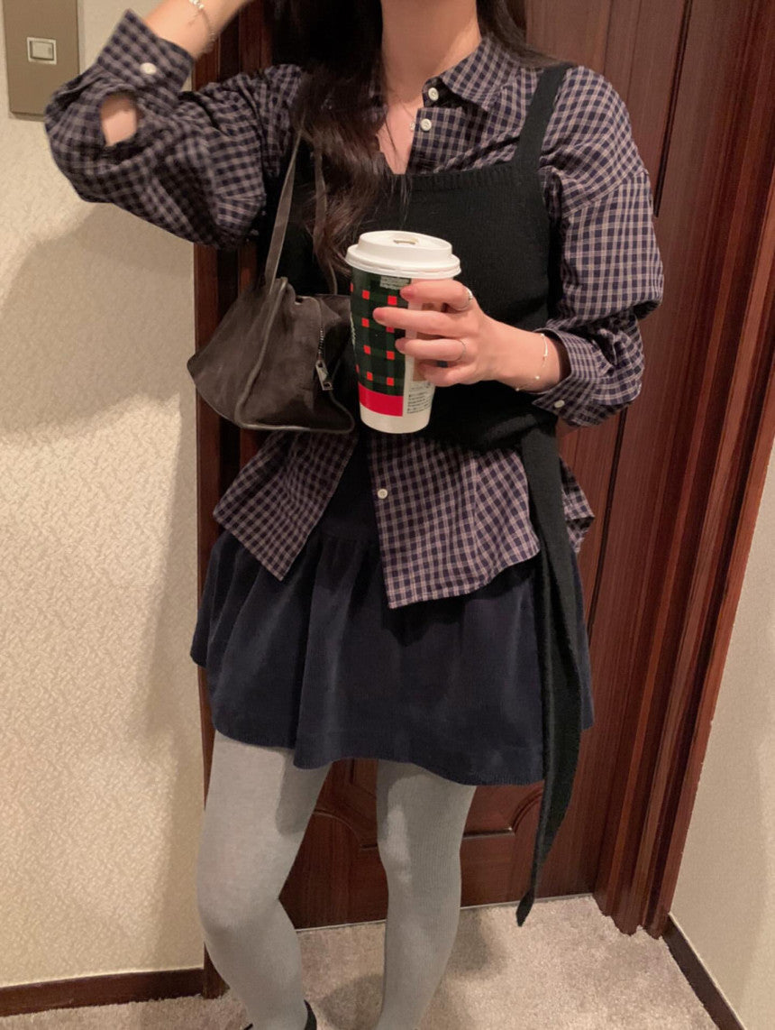 Seattle check shirt-2col