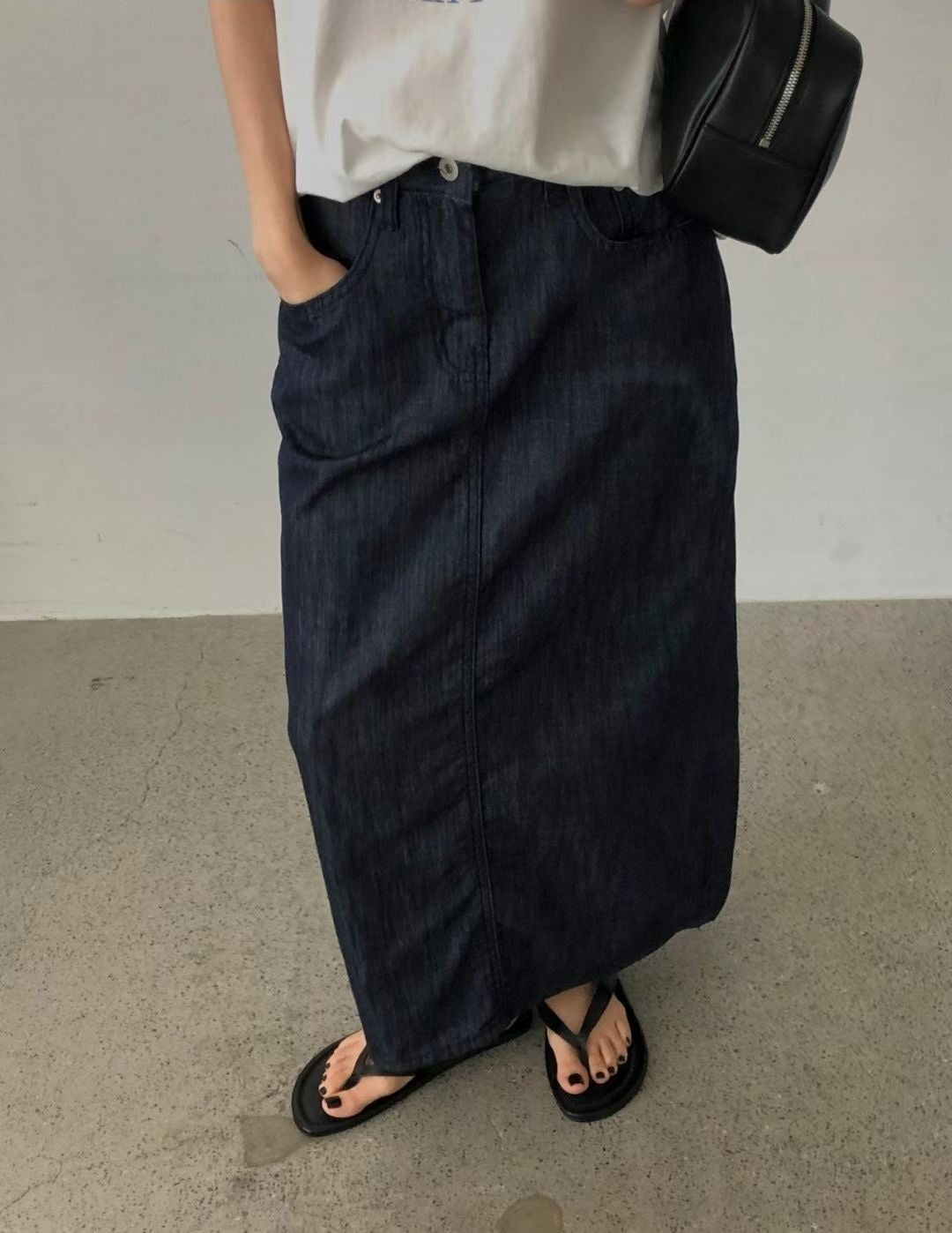 indigo skirt