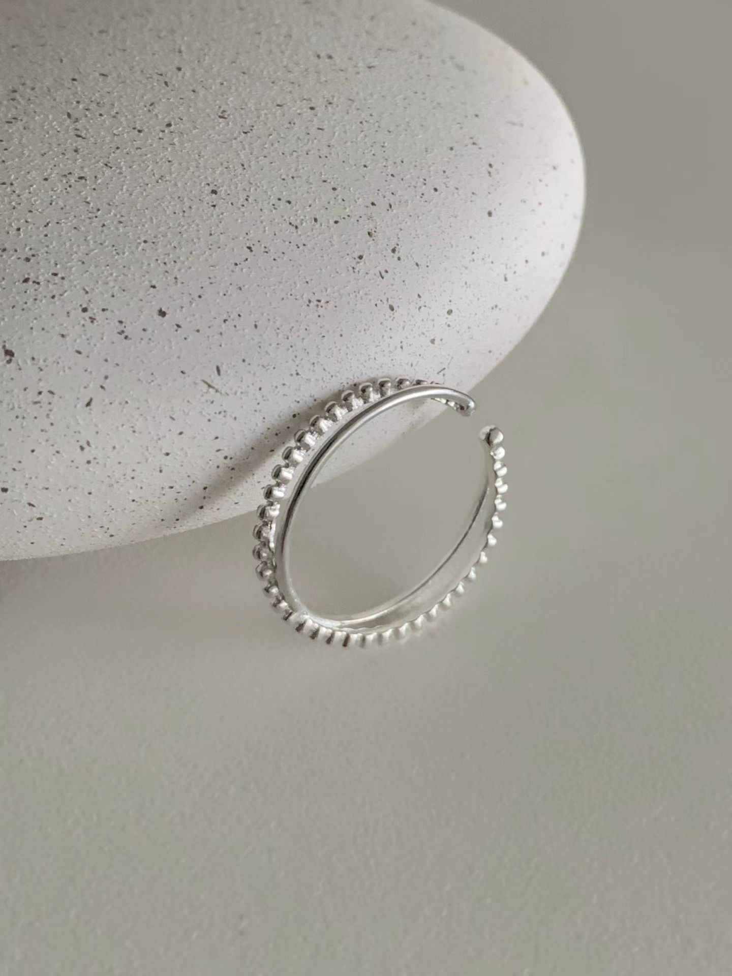 Duo Two Line Opening Ring