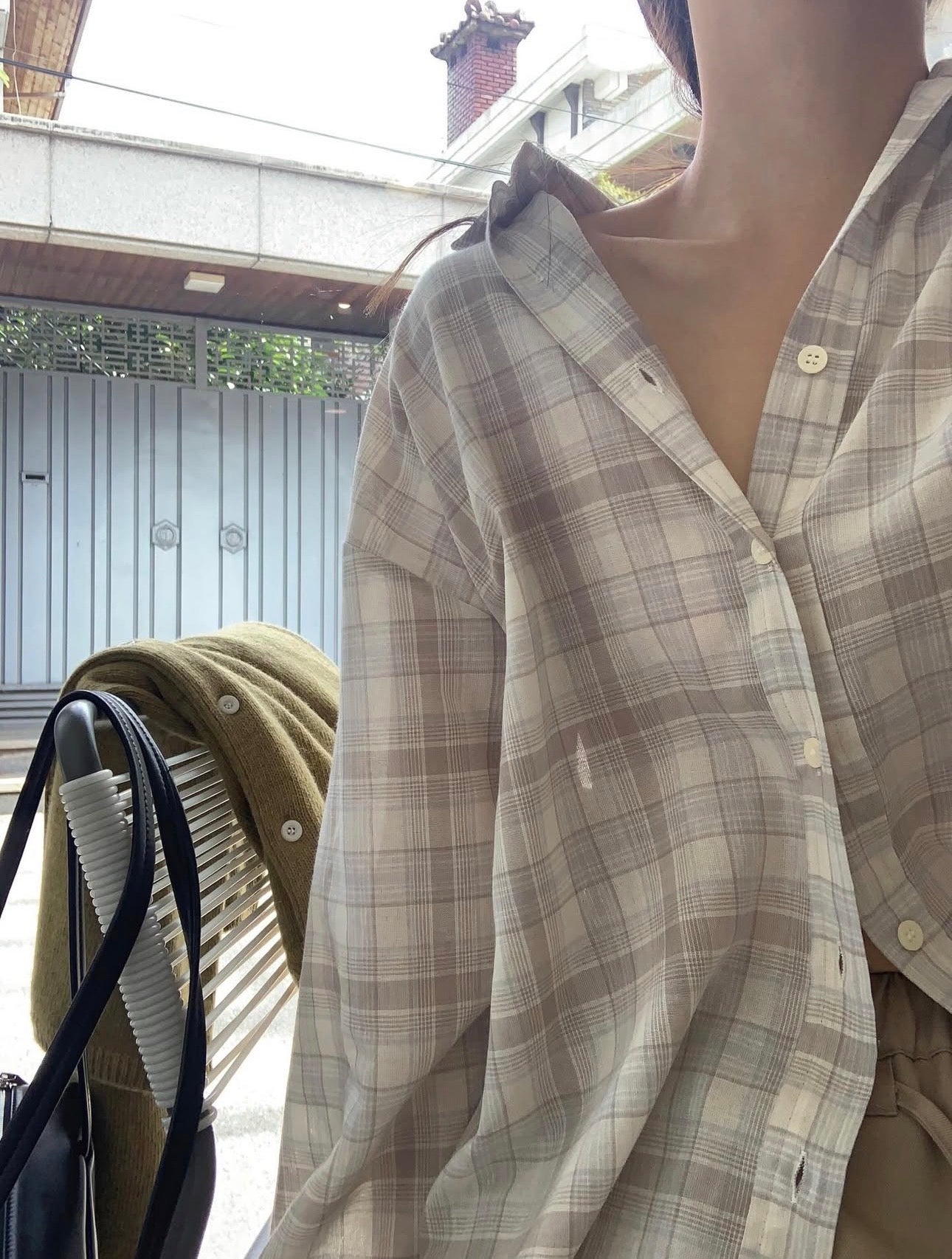 liter bruni check shirt