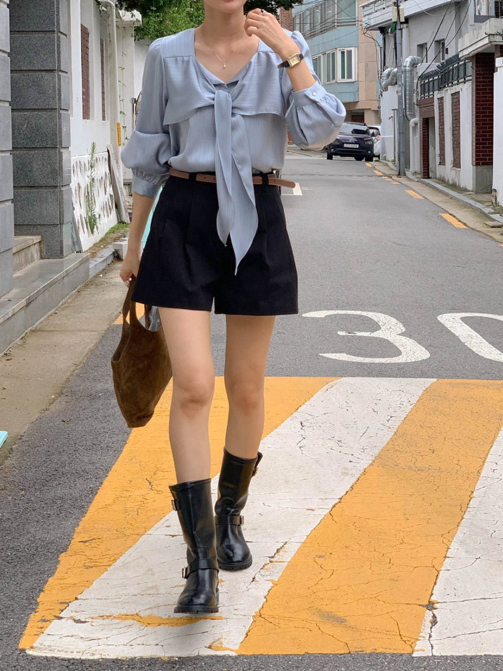 black即納 siri blouse-3col