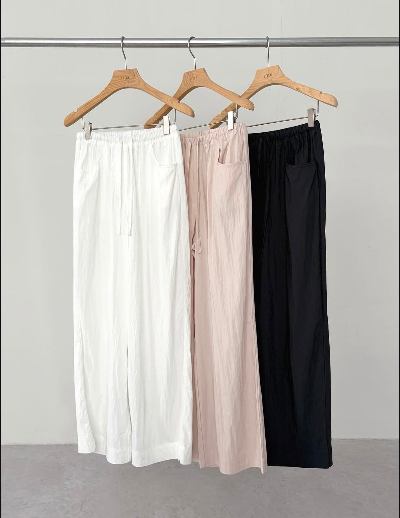 liter blusher nylon pants-3col