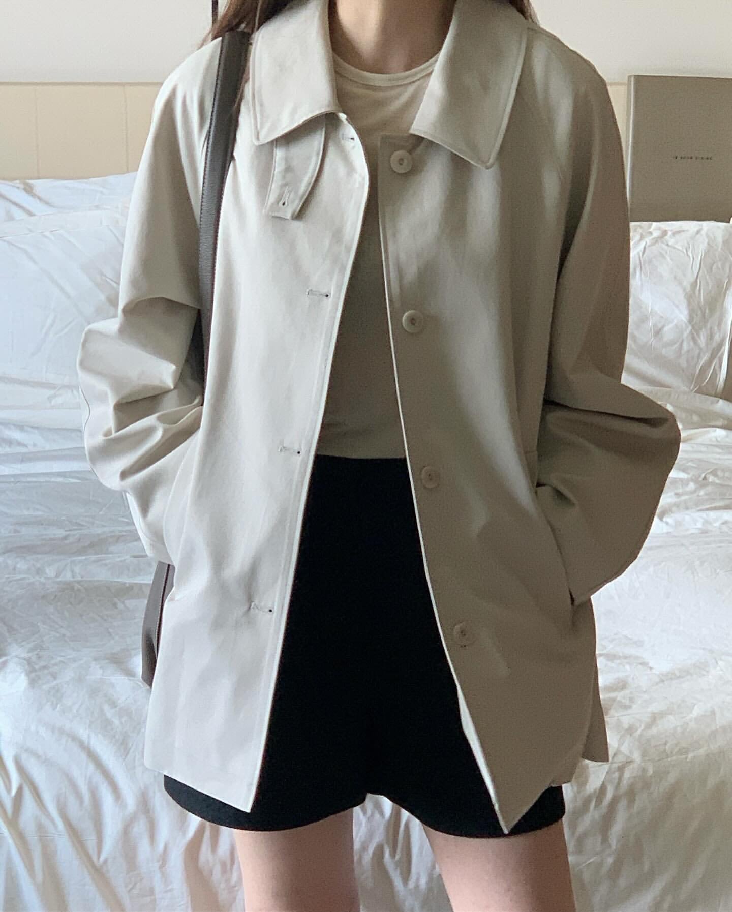 Bills half trench coat-2col