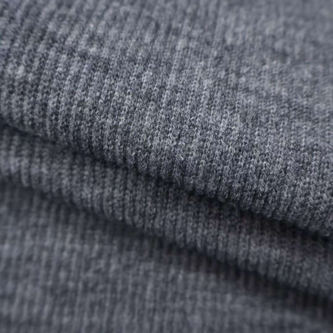 knit wide banding pants-4col