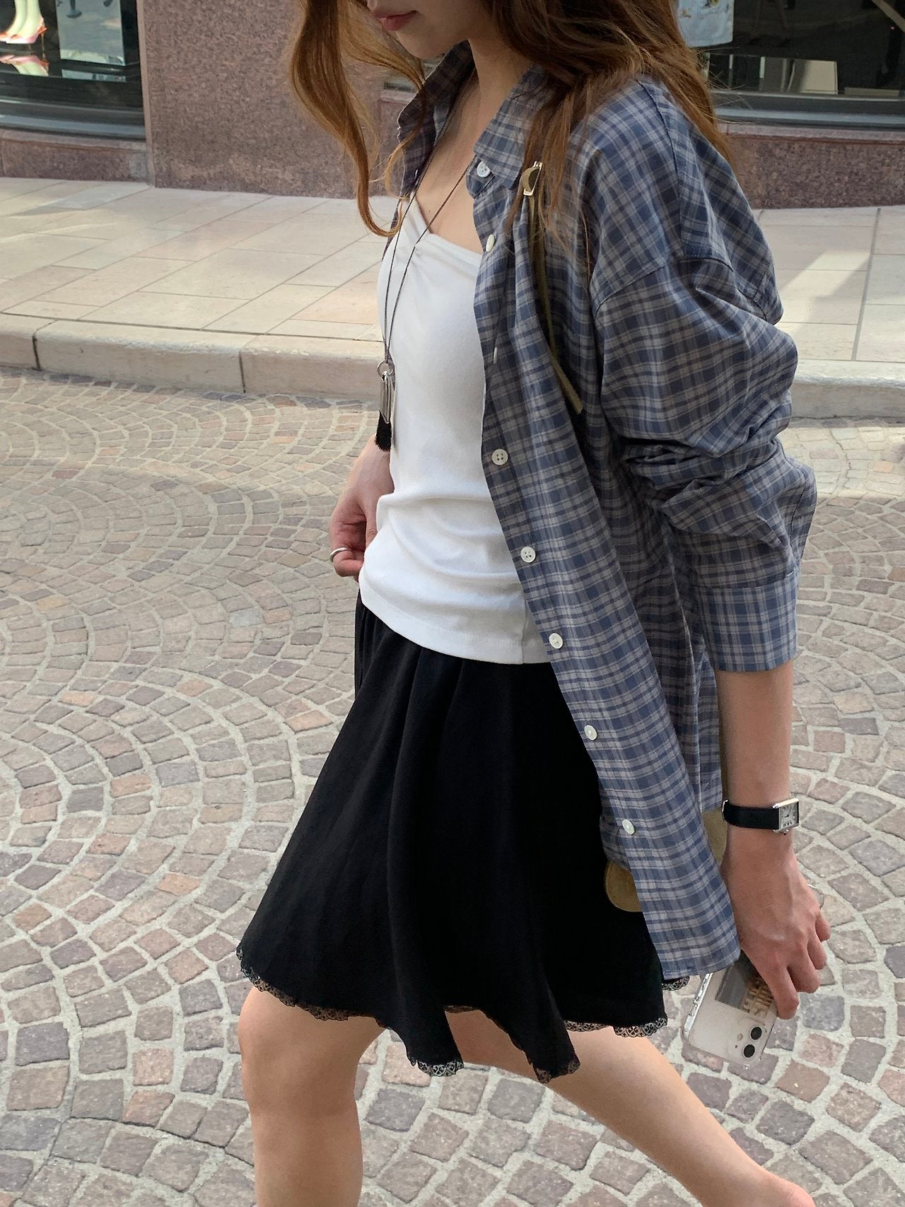 Halen check shirt-2col