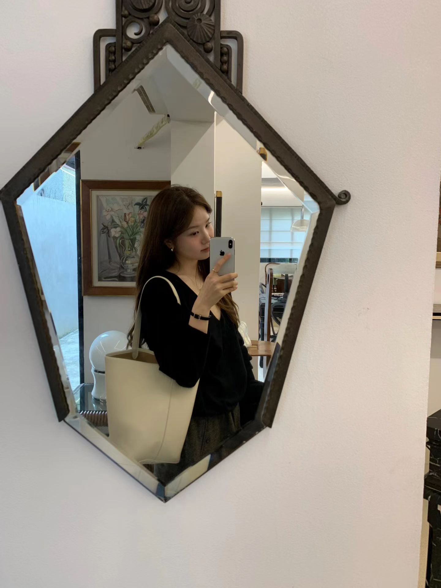 Ounce lage deep V-neck knit-3col