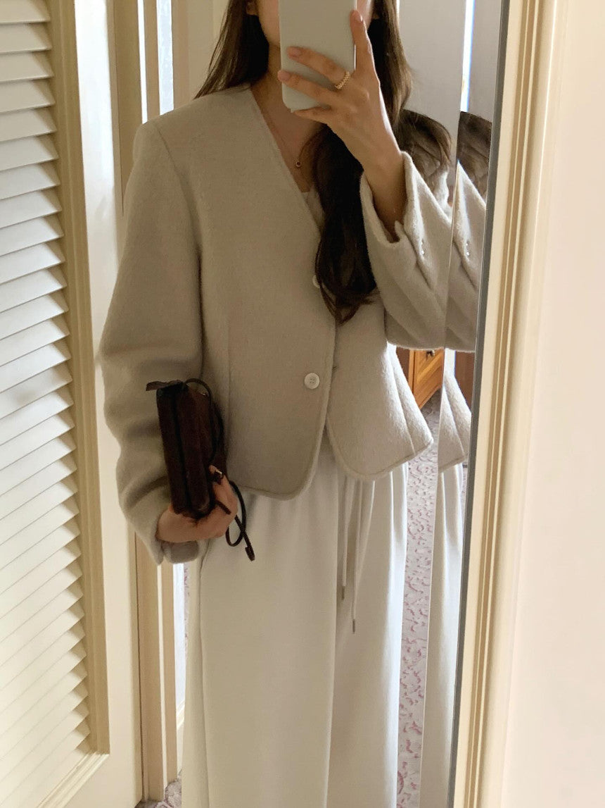 liter gloria wool jacket-2col