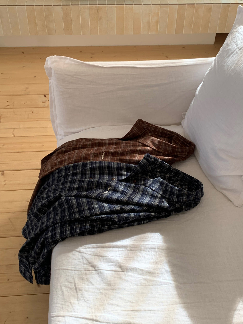 Boston check shirt-2col