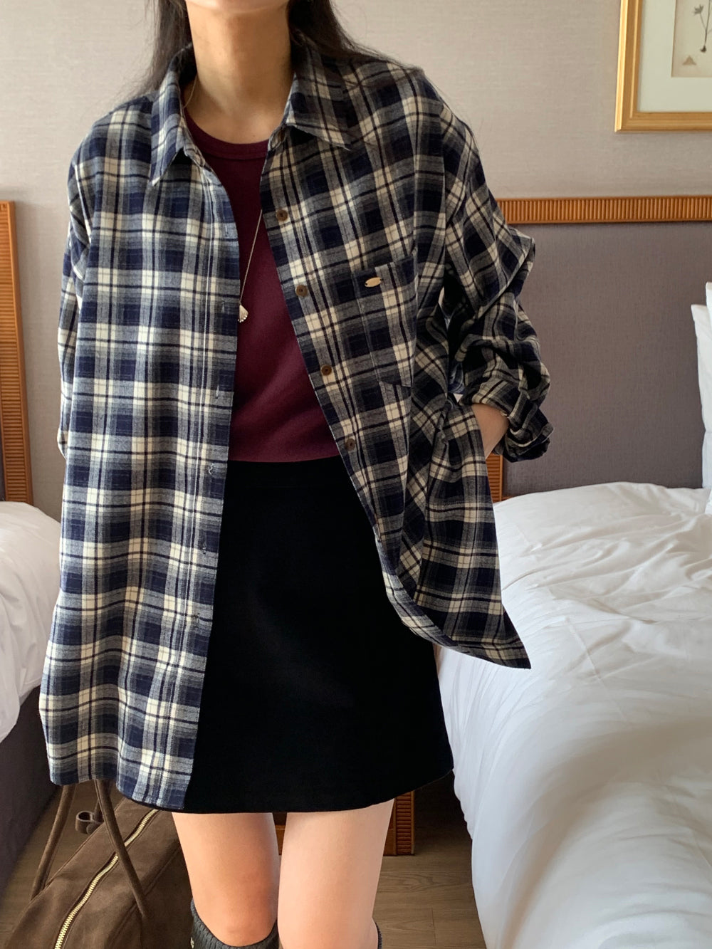 tint check gimo shirt-2col