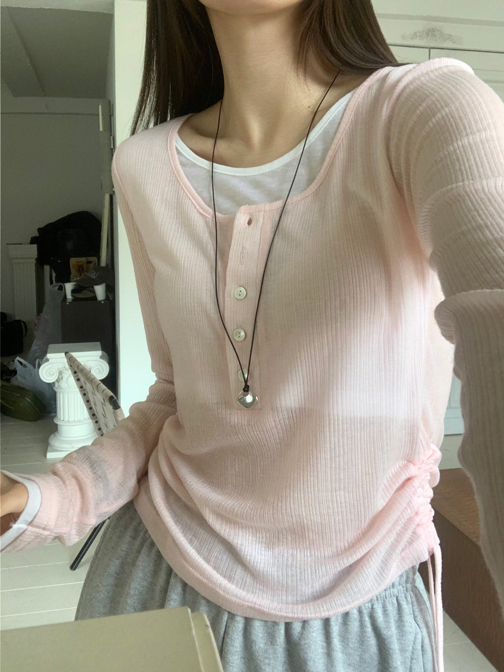veil string T-4col