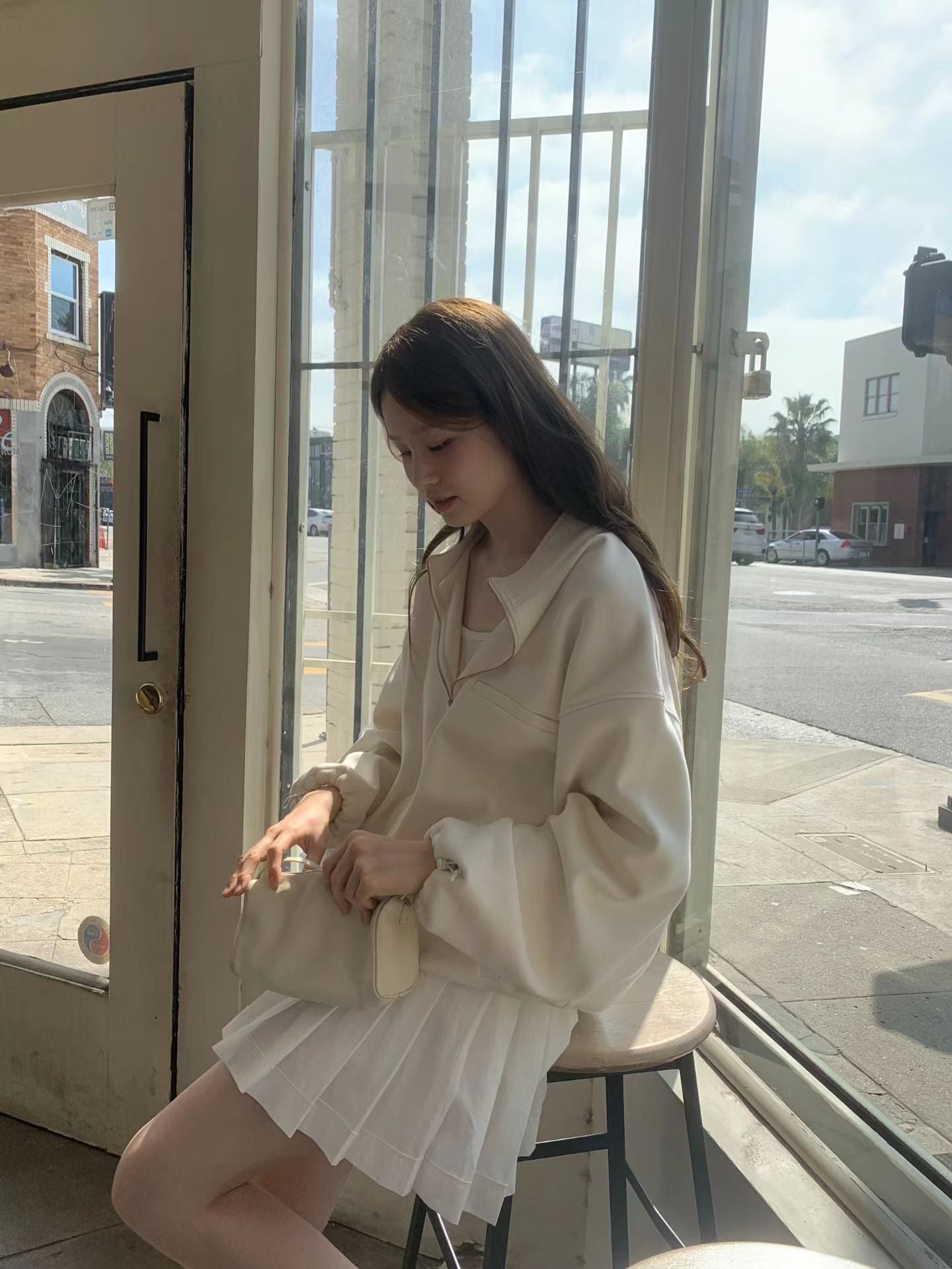 Ounce mini pleats skirt