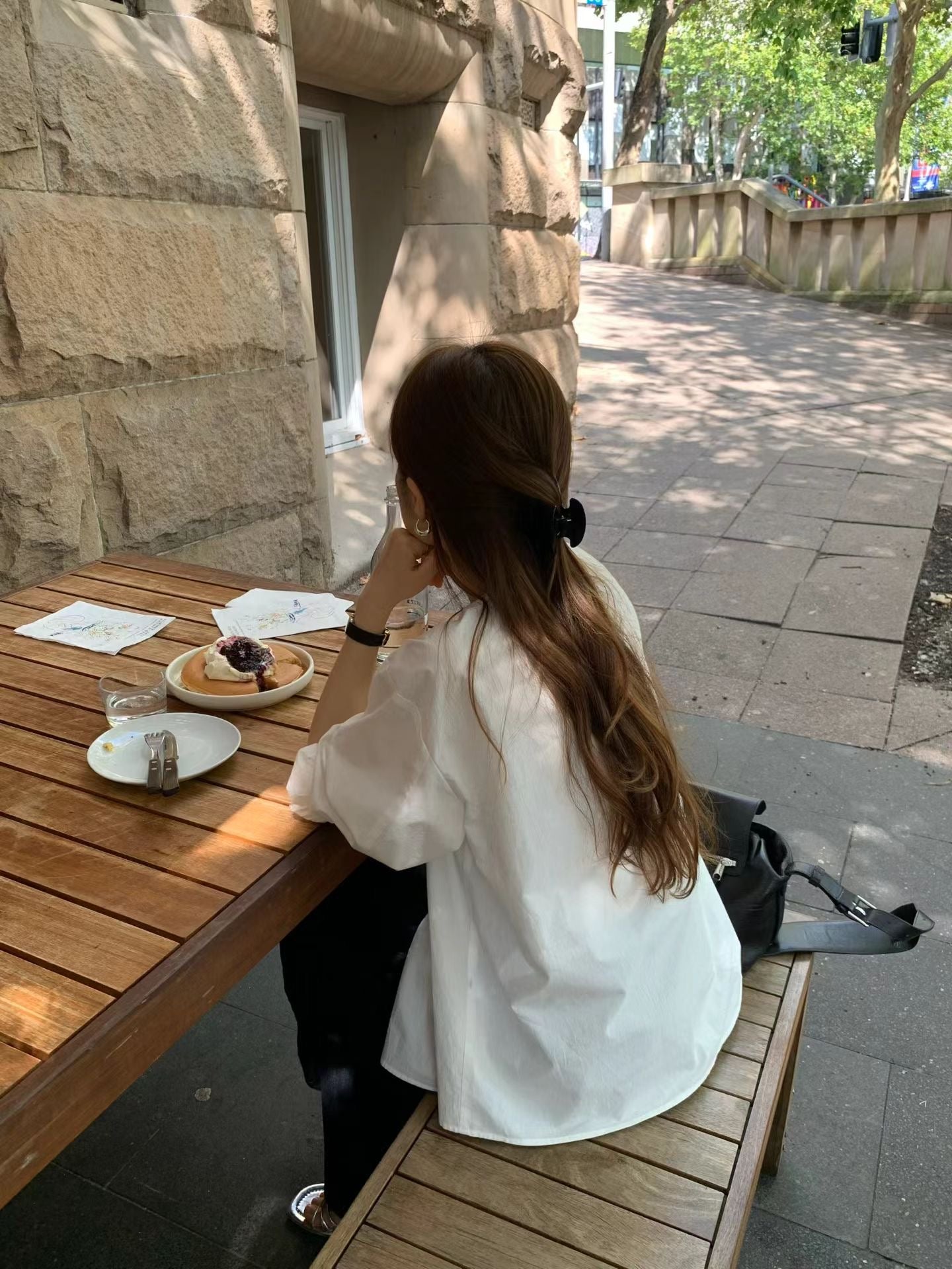 即納 Ounce kity pintuck blouse