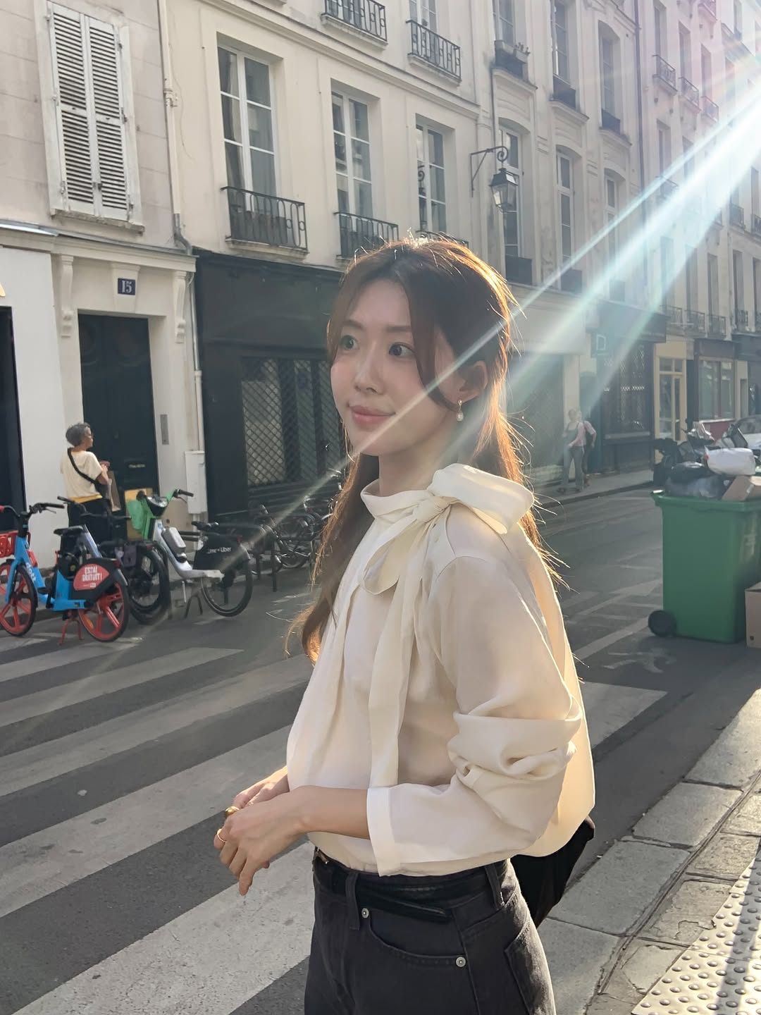 Ere scarf blouse-2col
