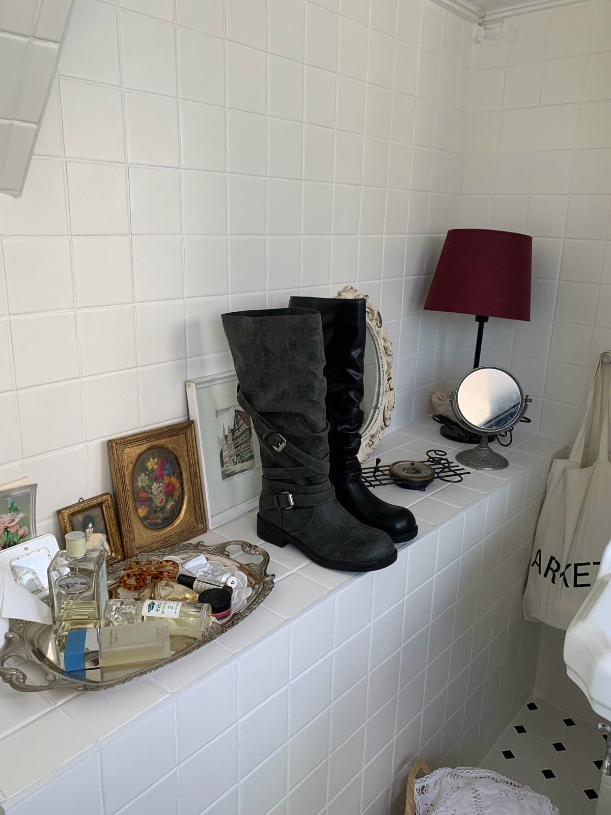 vintage belt boots-2col