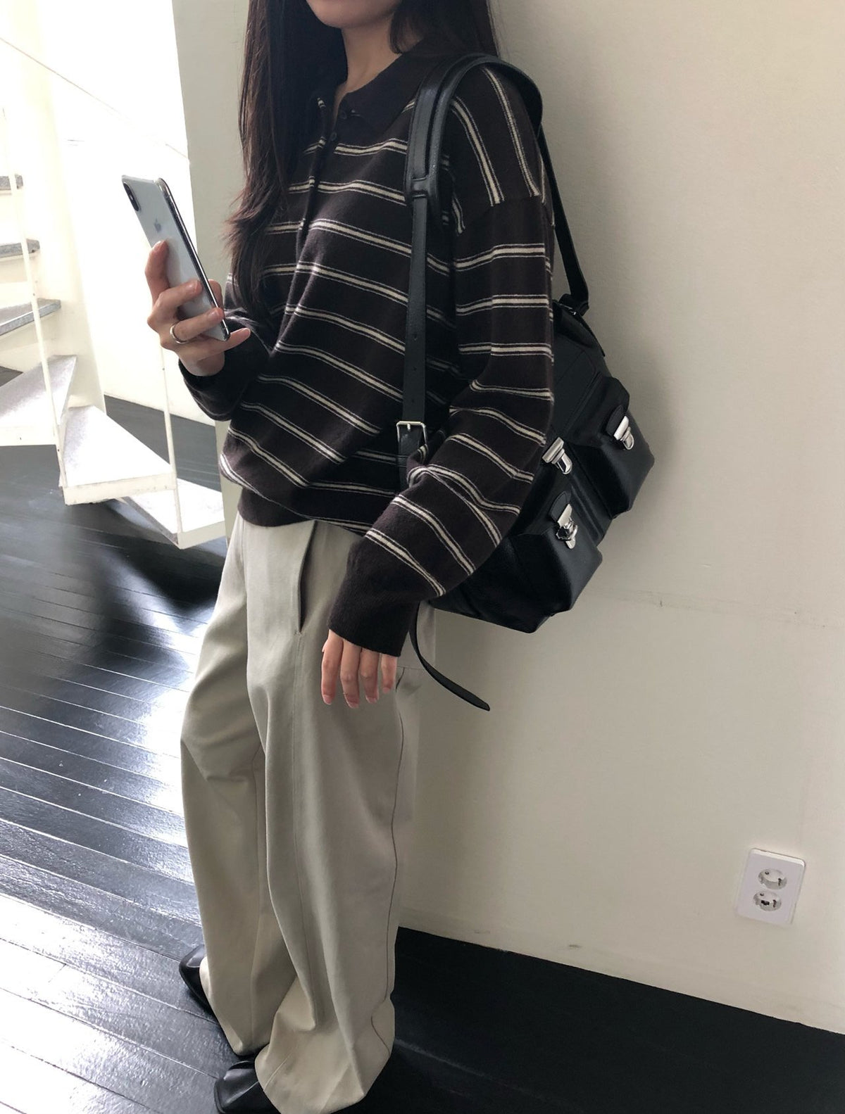 urban stripe knit-3col