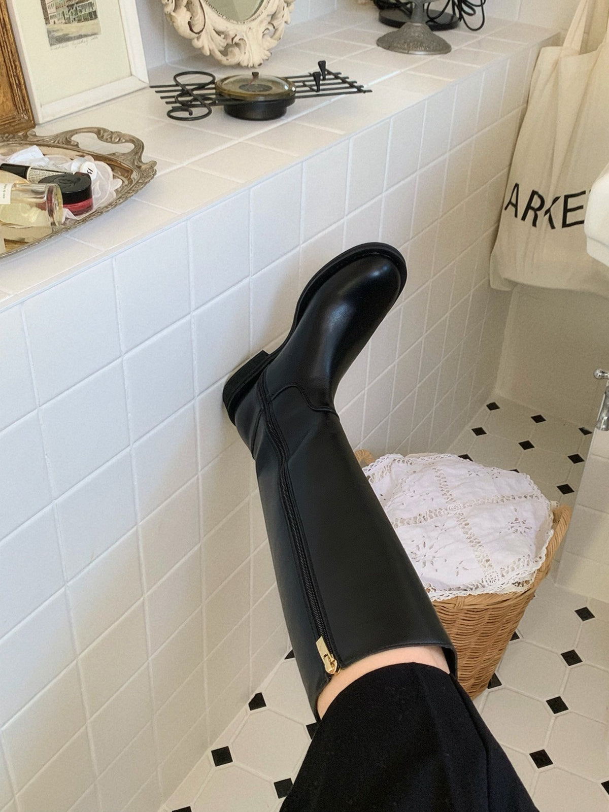 classic d-ring long boots