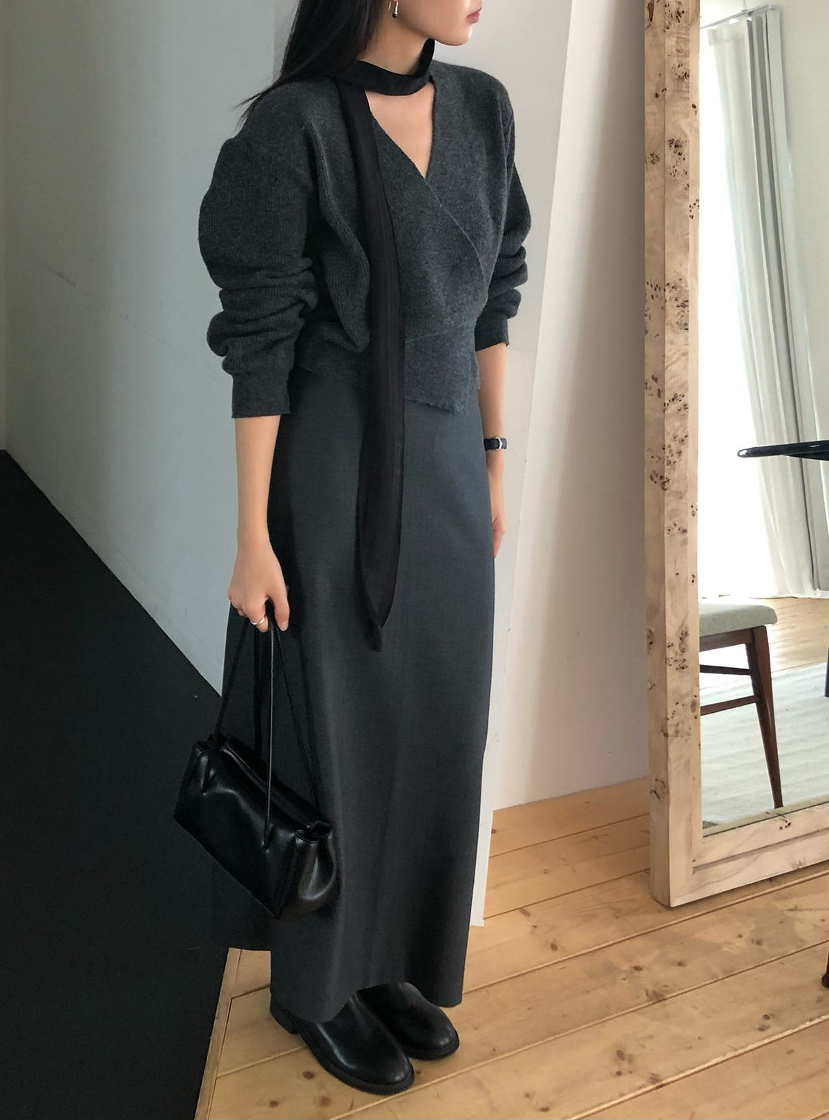 line wrap knit-3col