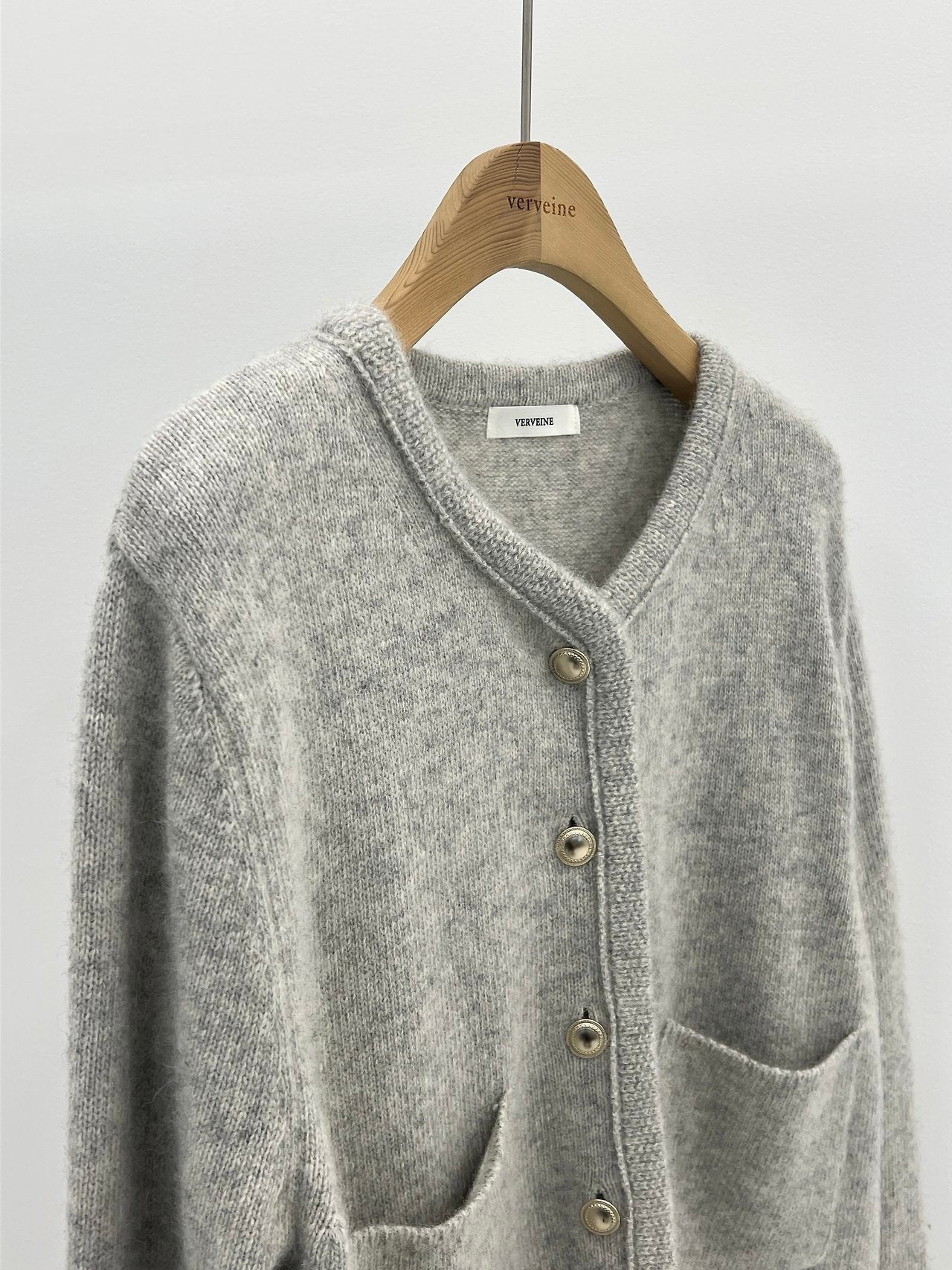 coco raccoon knit jacket-2col
