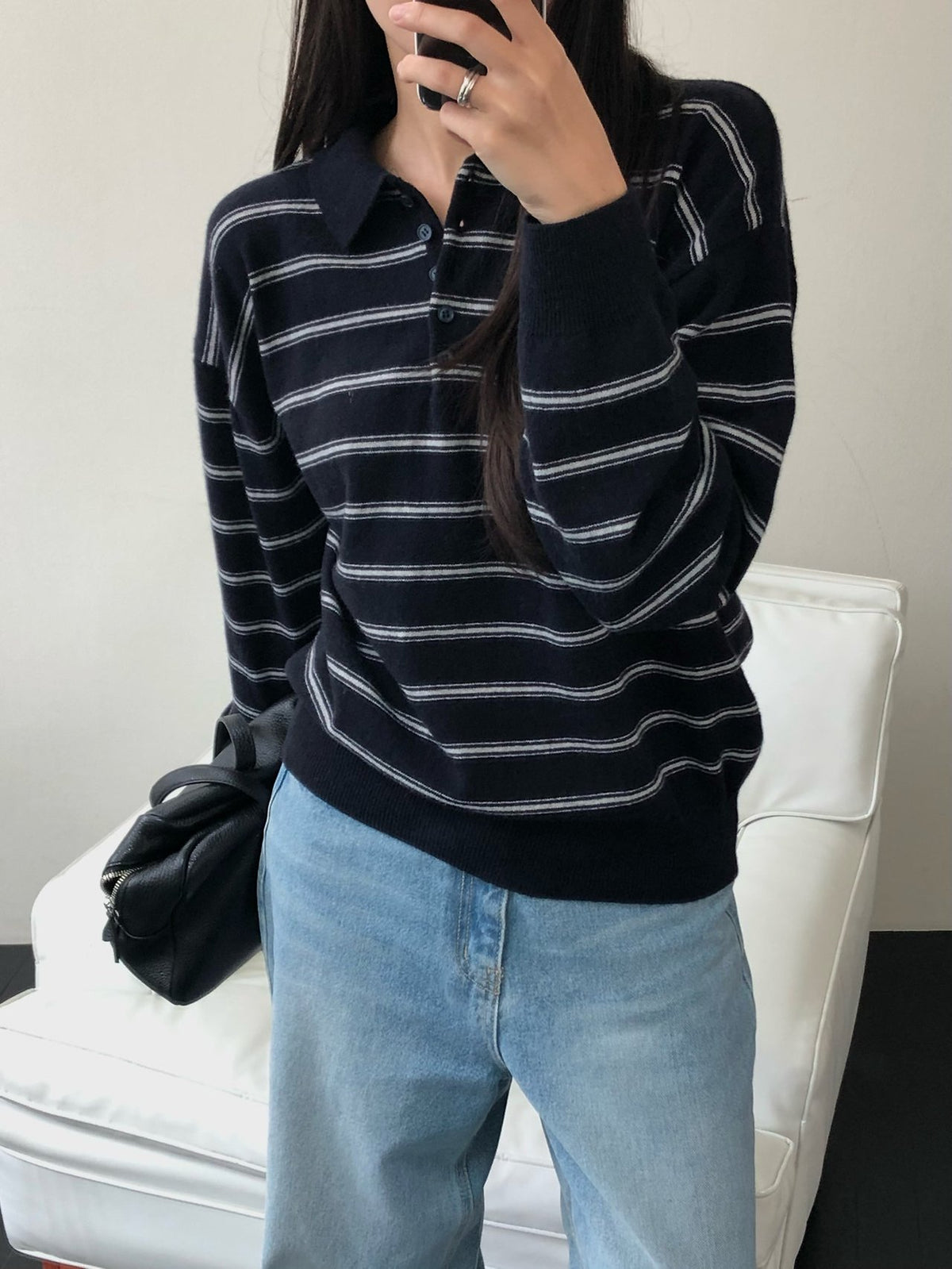 urban stripe knit-3col