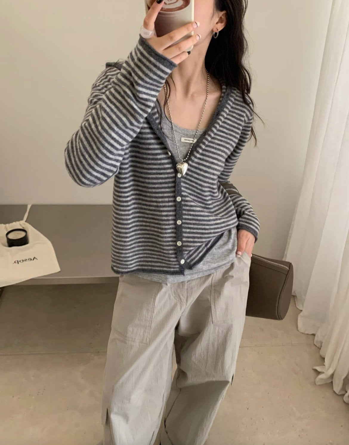 hooded cardigan-3col