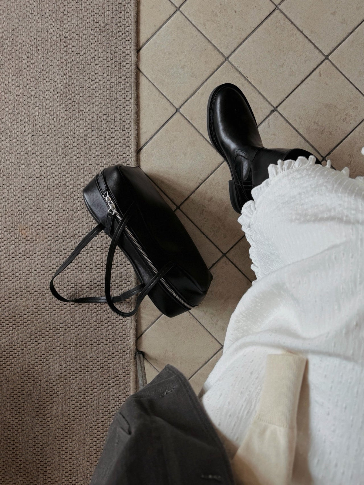 workwear leather boots-2col