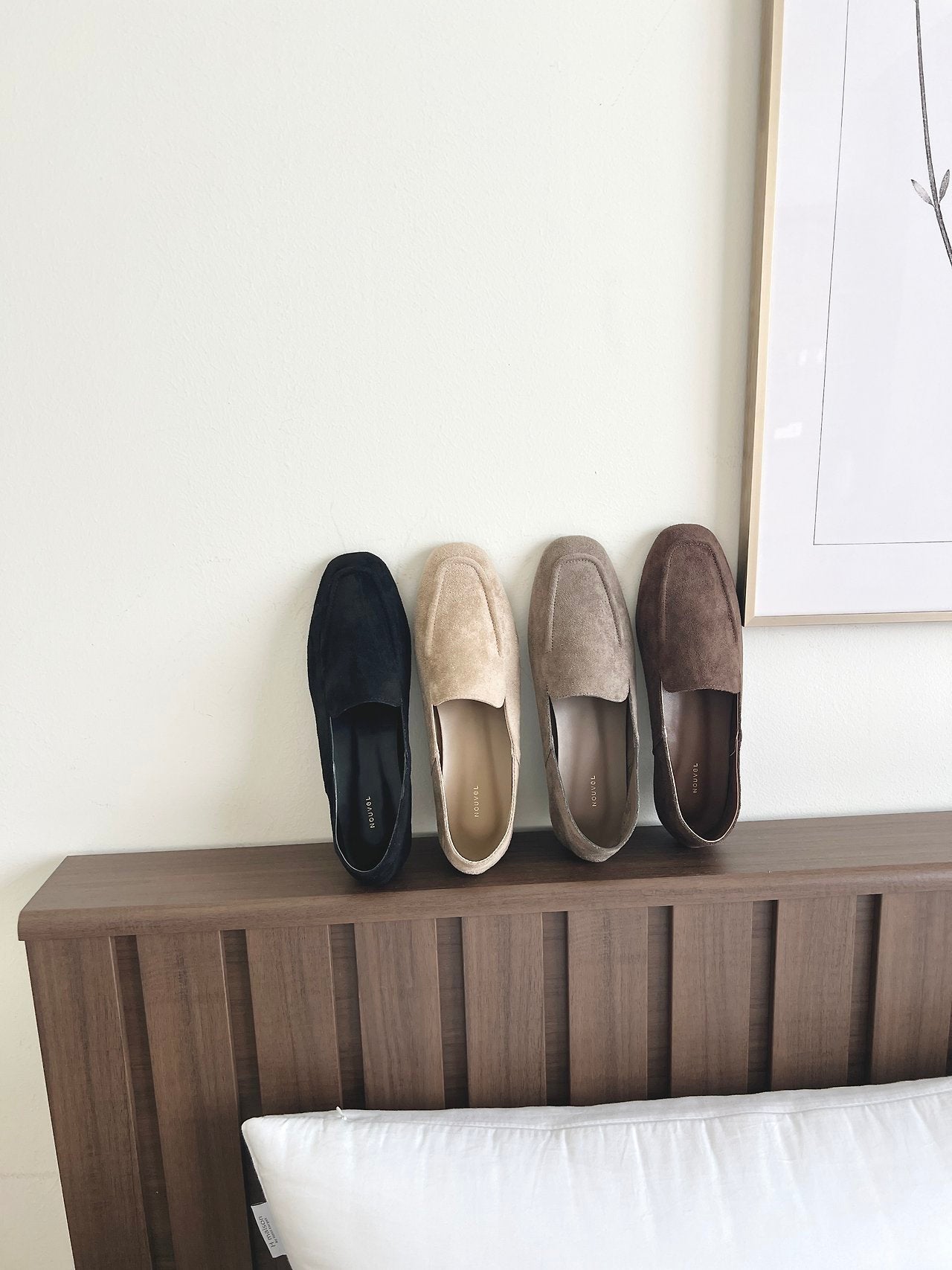 Suede soft loafers