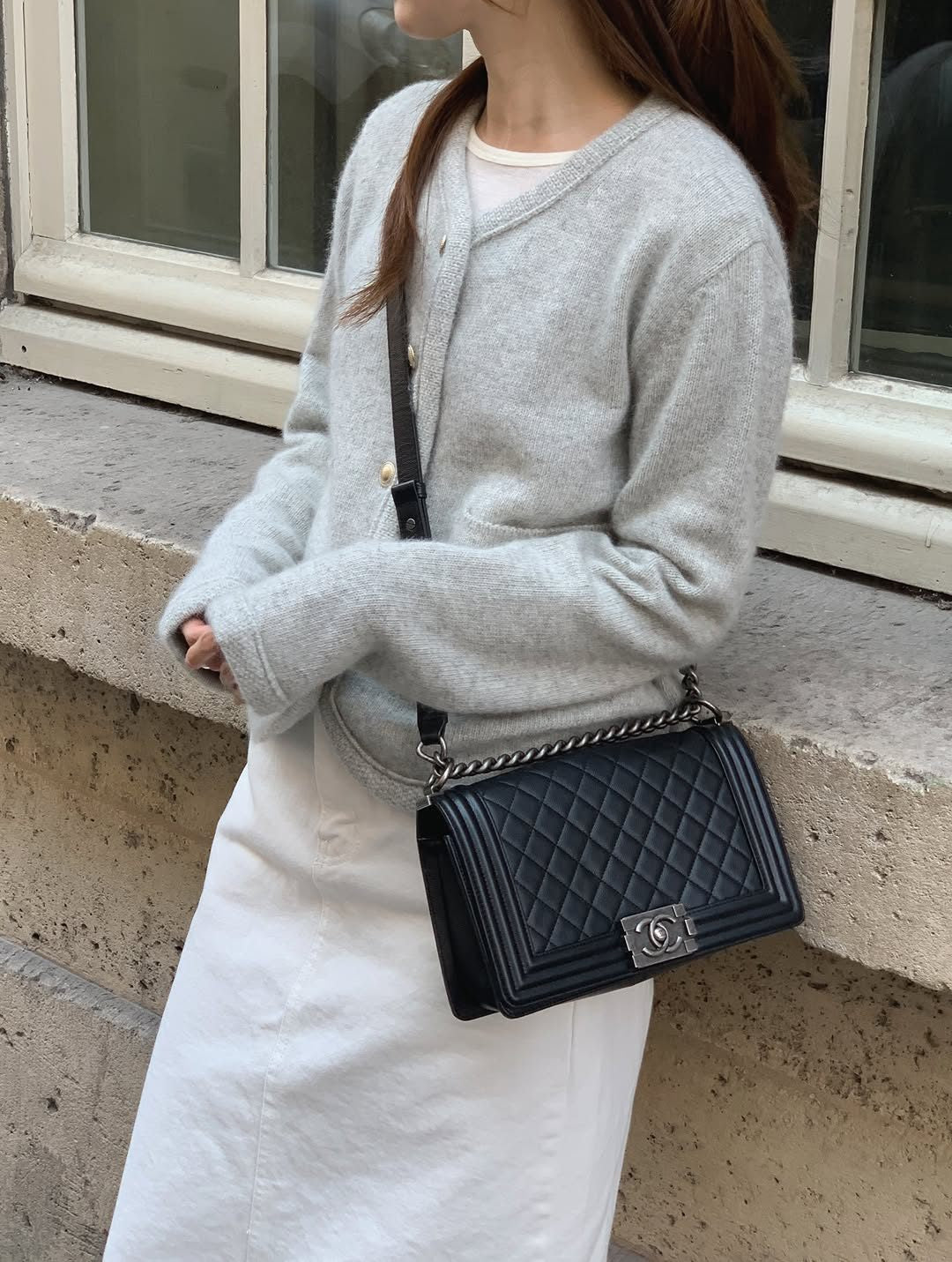 coco raccoon knit jacket-2col
