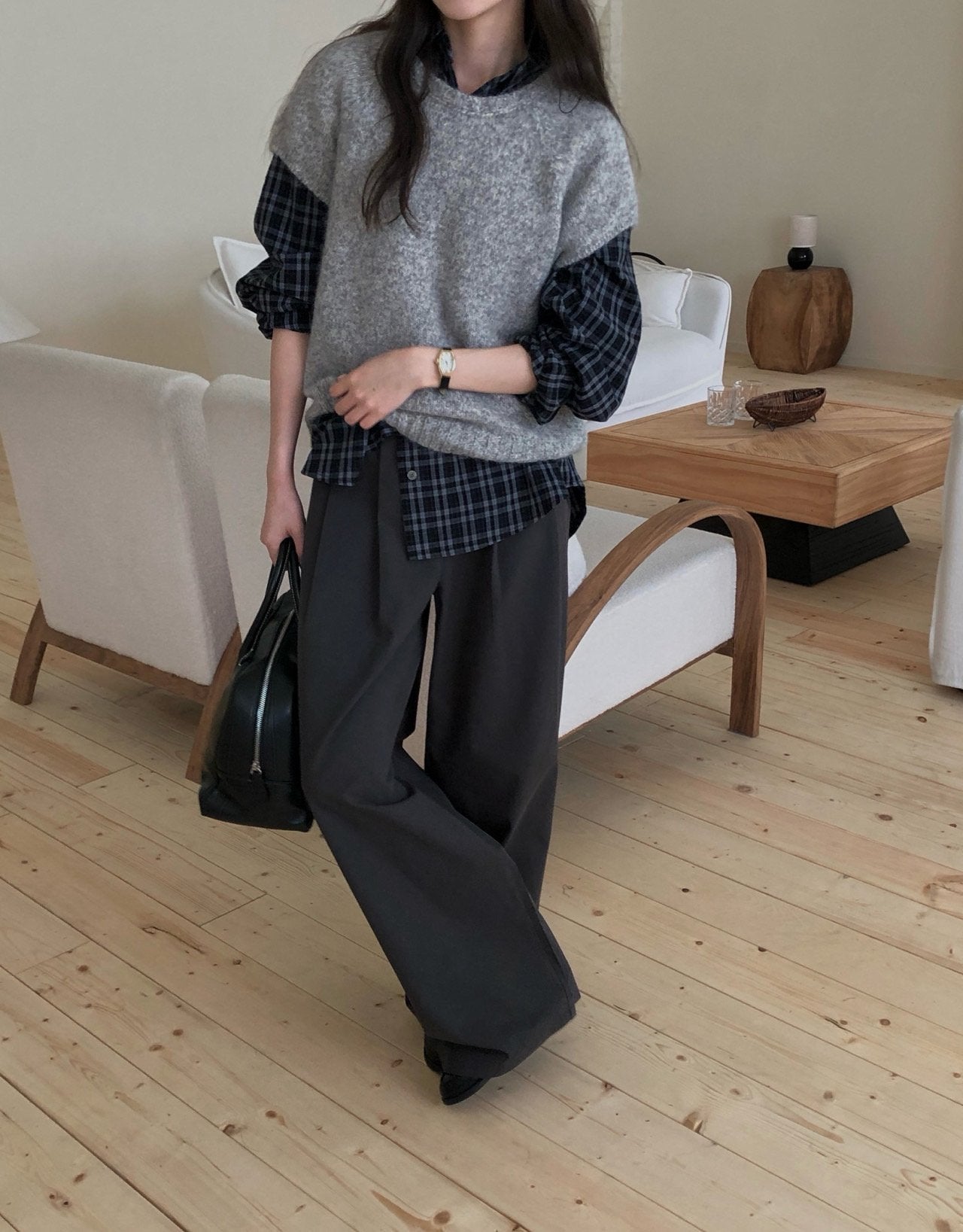 tony cotton pants-2col