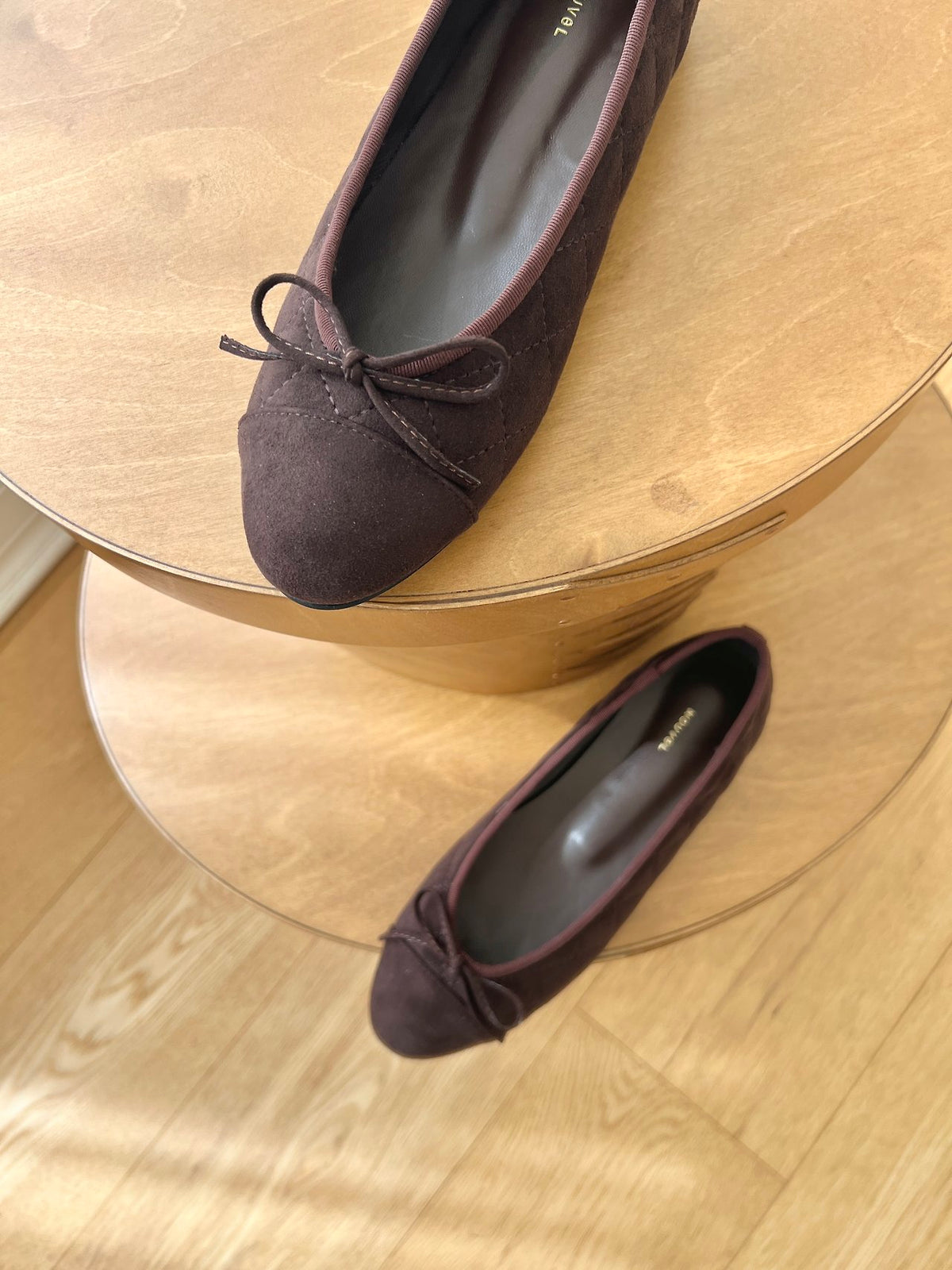 Suede Nubuck Ribbon Flats-5col