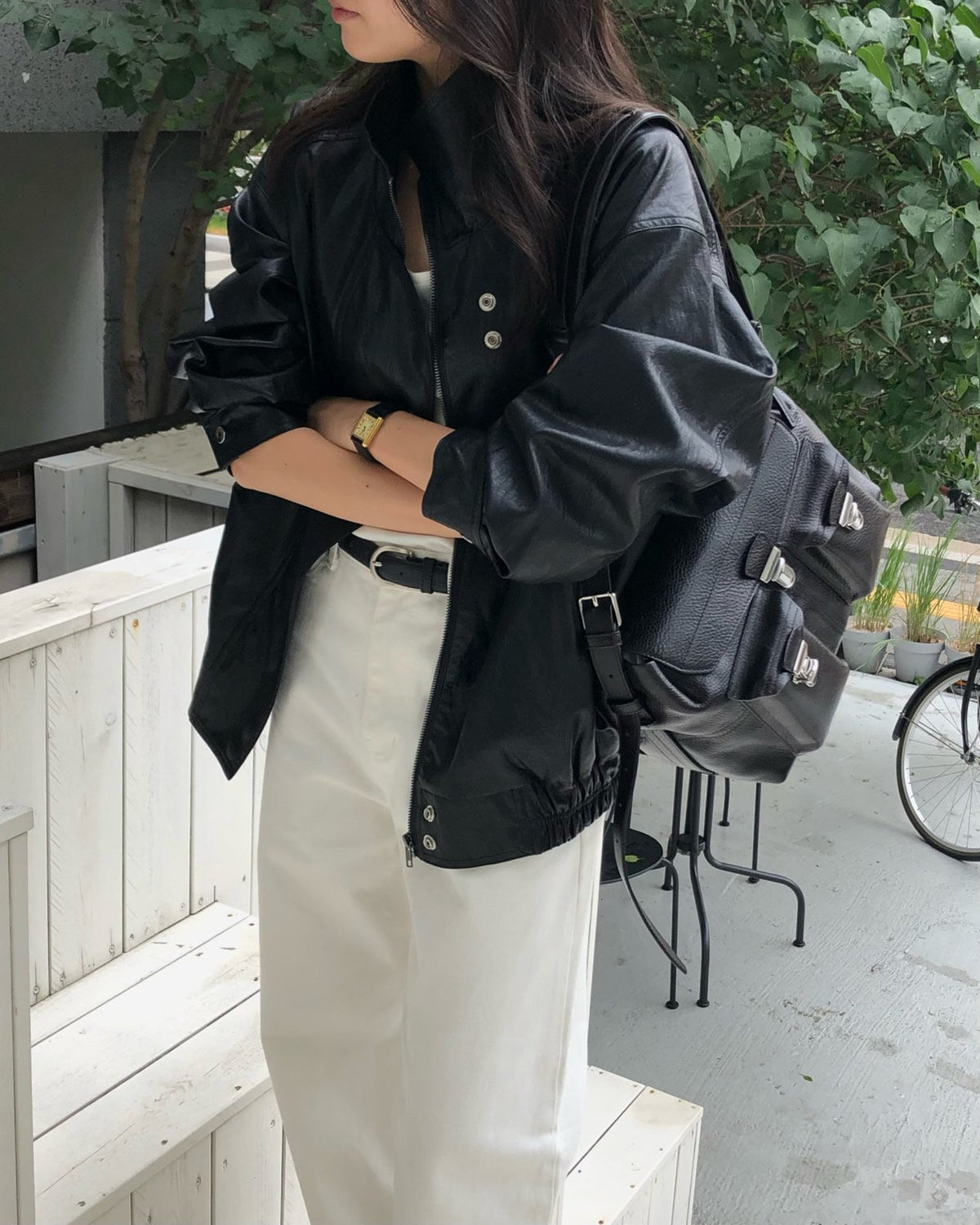 autumn leather jacket