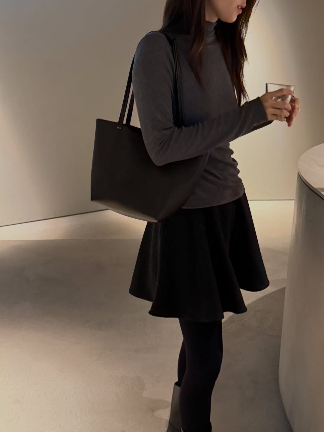 nicole soft turtleneck t-shirt-4col
