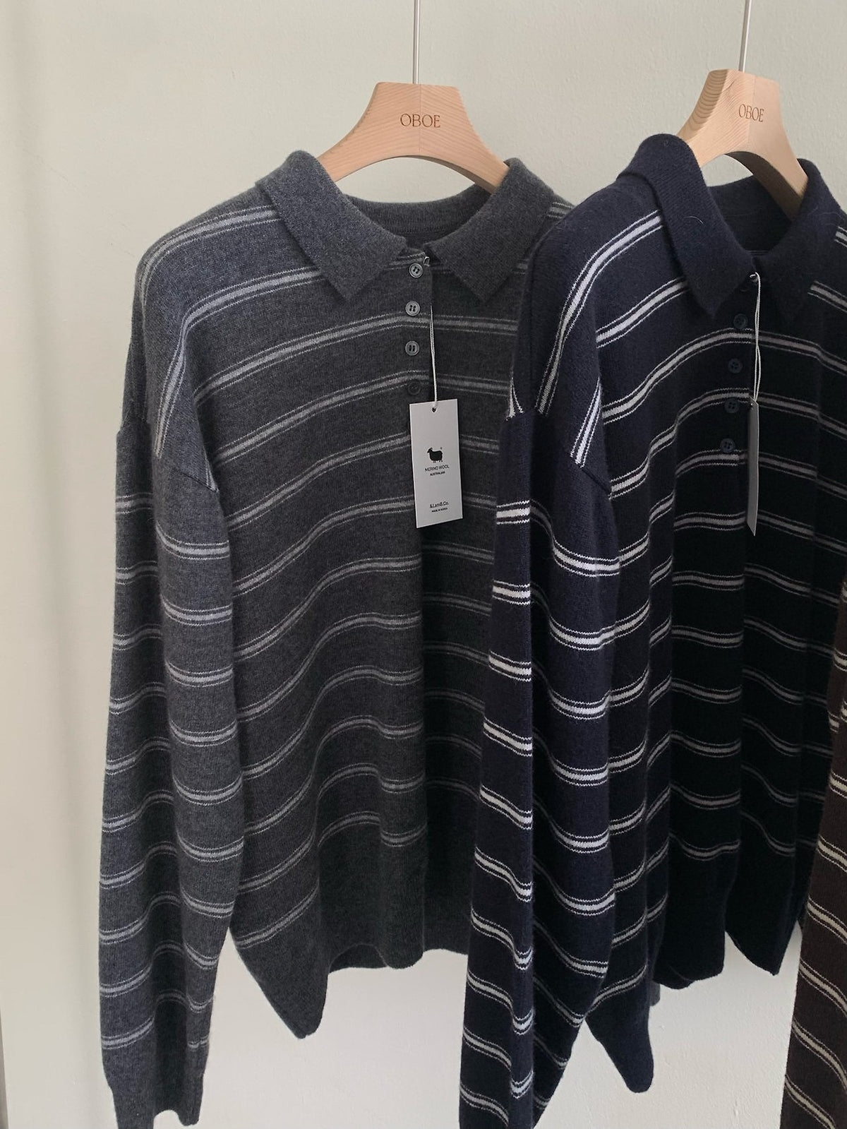 urban stripe knit-3col