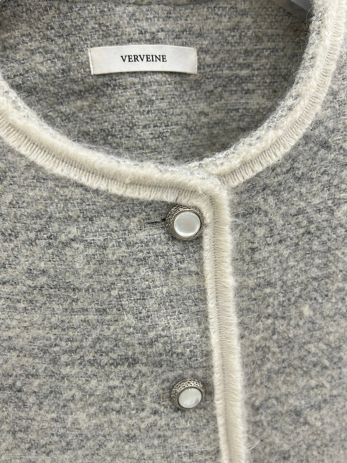 rowen contrast tweed jacket