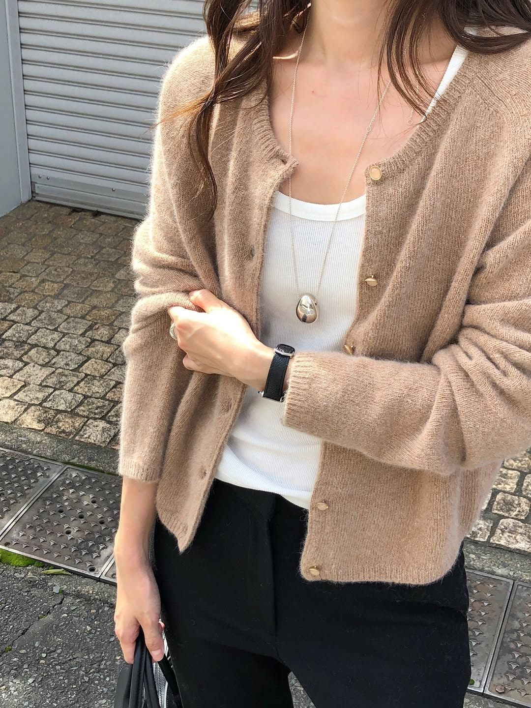 pauline raccoon cardigan-2col