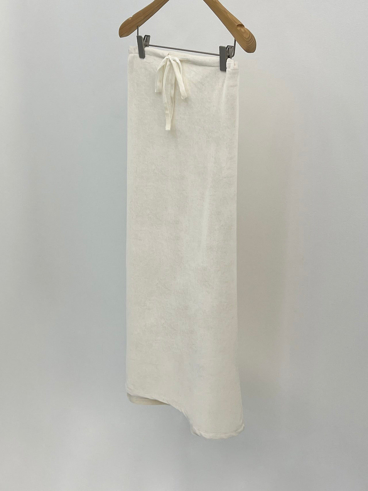 boa drawstring long skirt-3col