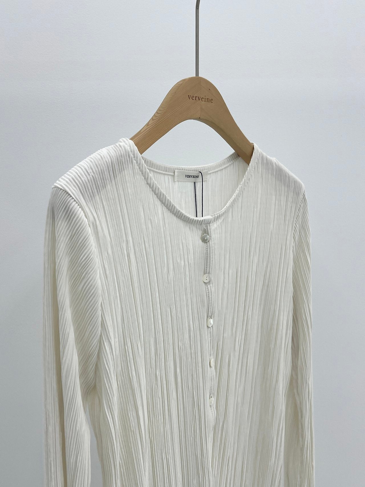 Emile frill pleats cardigan-3col