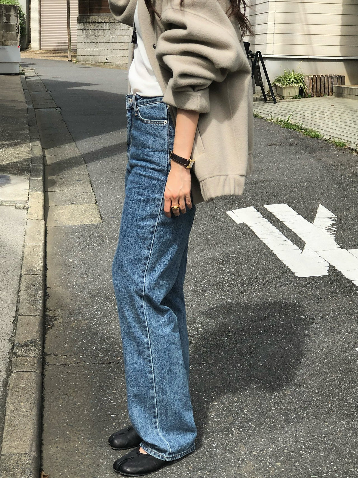 lien straight-fit denim