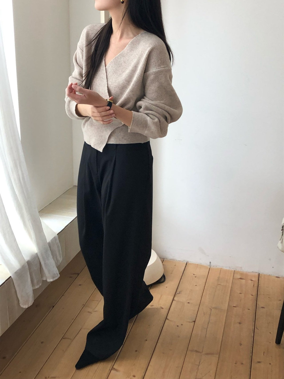 line wrap knit-3col