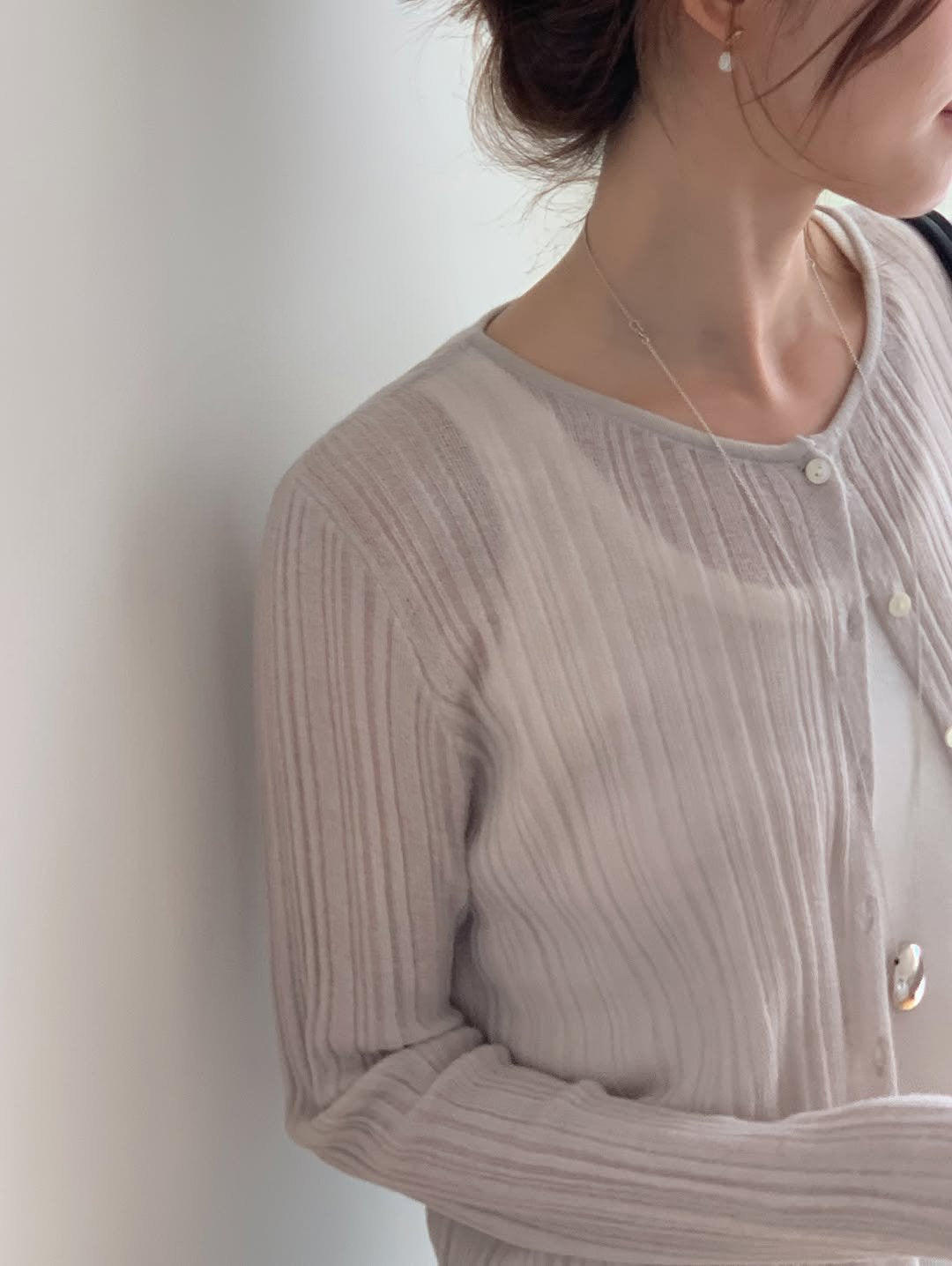 Bella alpaca round cardigan-3col