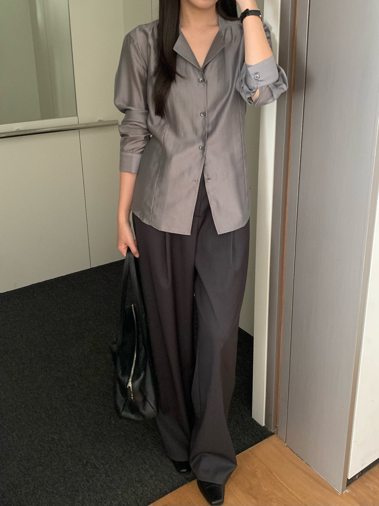 Dear collar blouse-3col