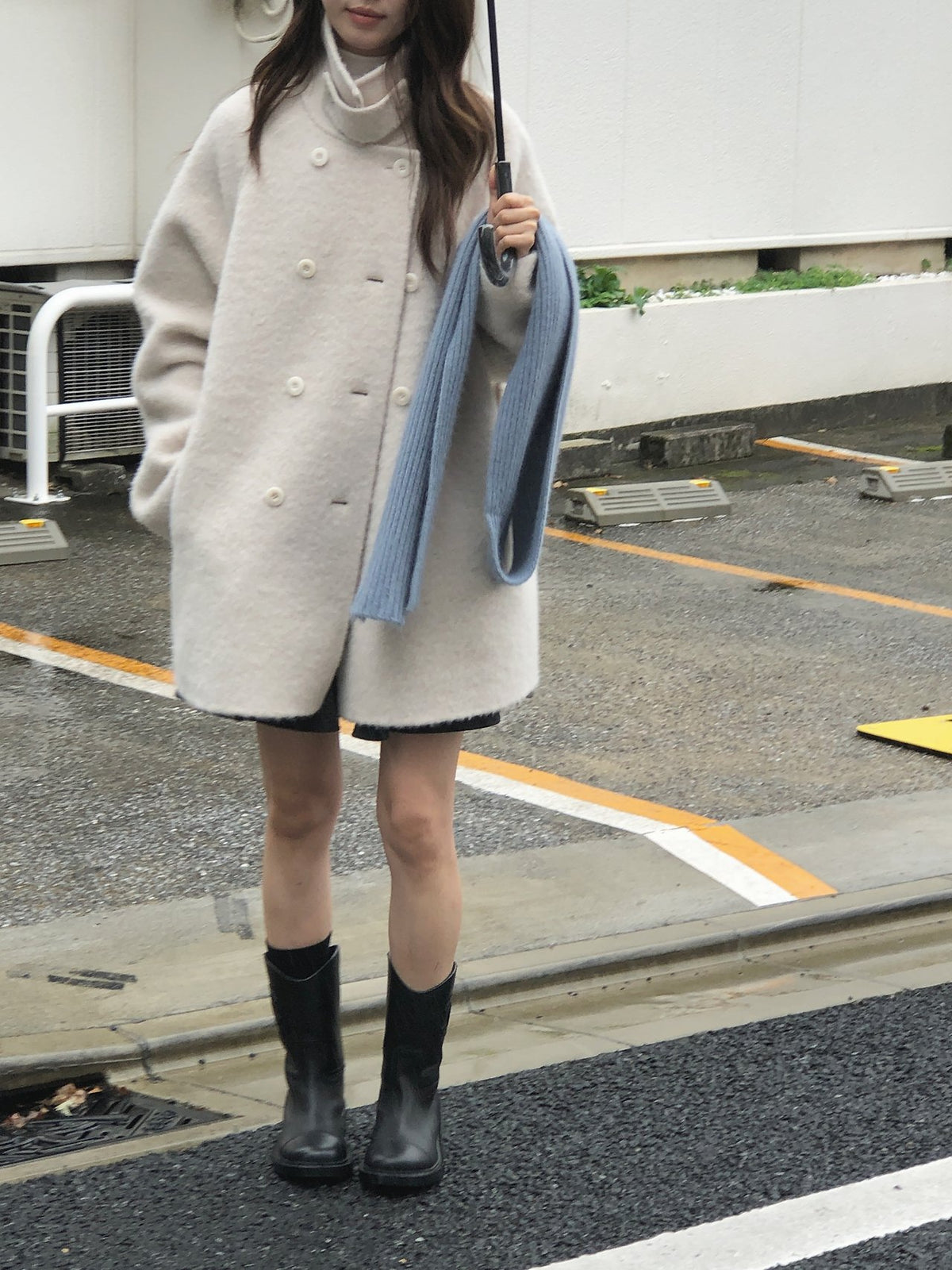 colette boucle handmade coat-2col