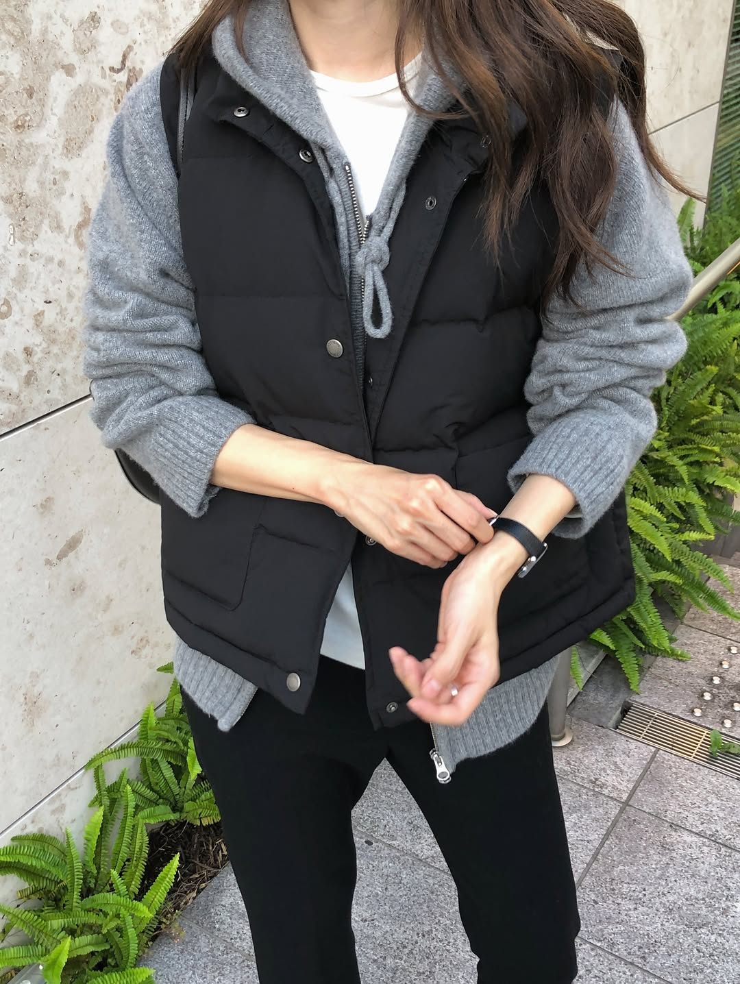 bloom duckdown vest-3col